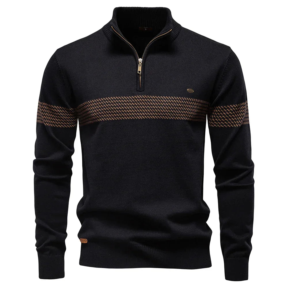 Hugo | Men's Classic Half-Zip Knit Pullover Jumper for Winter