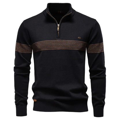 Hugo | Men's Classic Half-Zip Knit Pullover Jumper for Winter