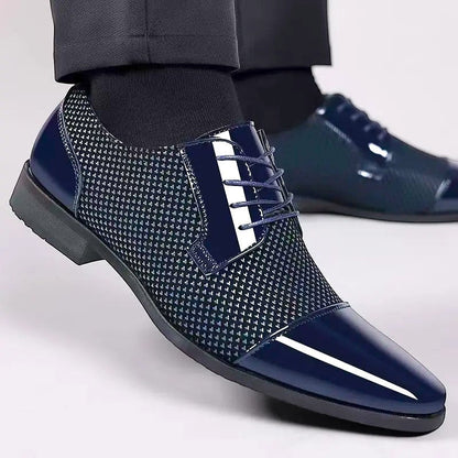 Leo | Men's Classic Patent Cap-Toe Oxford Dress Shoes