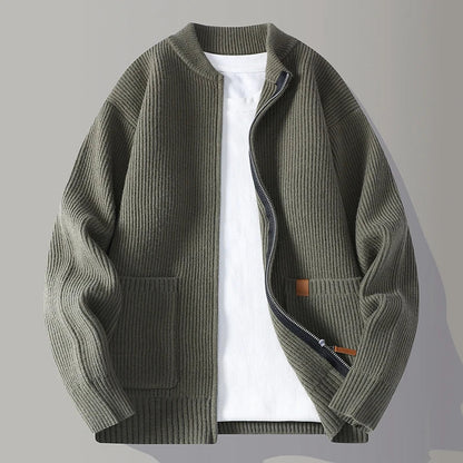 Samuel | Men's Ribbed Knit Jacket for Winter