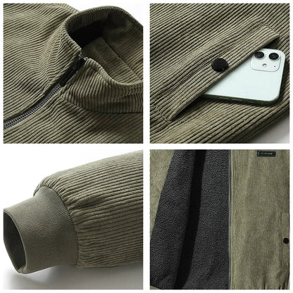 Kai | Men's Corduroy Fleece Jacket for Winter