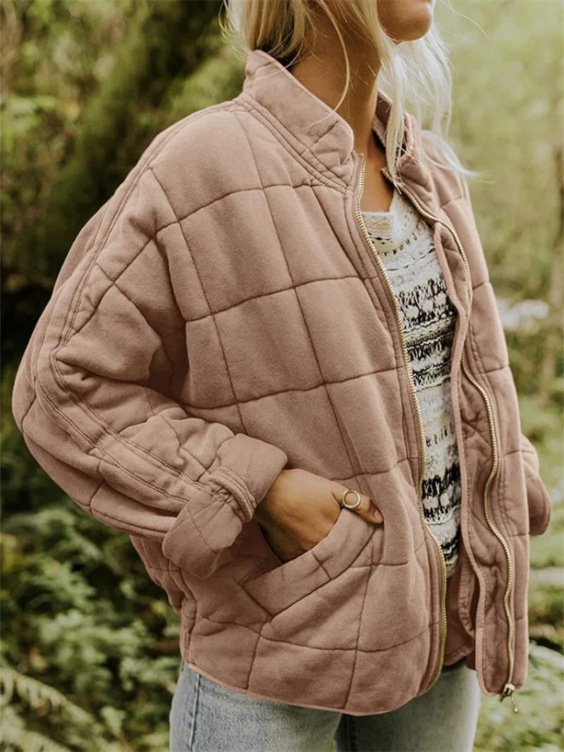 Rasmine | Stylish Quilted Jacket with Sleek Zipper Closure for Winter