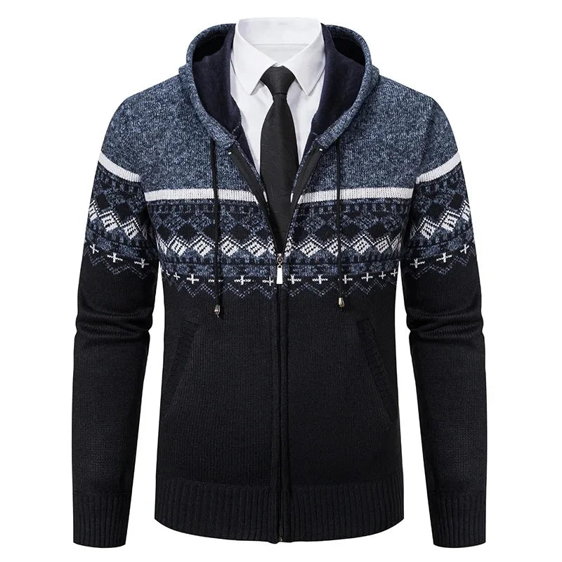Joseph | Men's Ethnic-Inspired Knit Jacket for Winter
