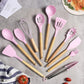 Silicone Cooking Utensil Set with Wooden Handles | 11-Piece Kitchen Essential for Safe and Effortless Cooking - photo 2