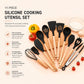 Silicone Cooking Utensil Set with Wooden Handles | 11-Piece Kitchen Essential for Safe and Effortless Cooking - photo 5