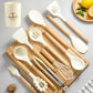 Silicone Cooking Utensil Set with Wooden Handles | 11-Piece Kitchen Essential for Safe and Effortless Cooking
