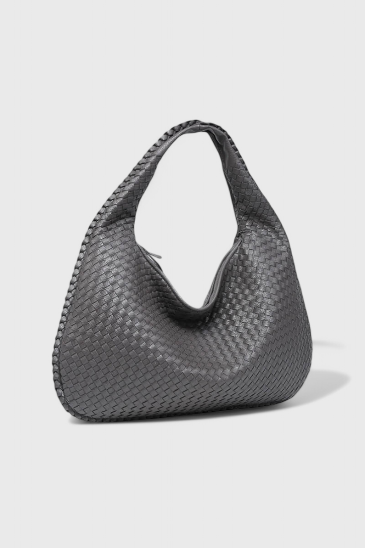 Odile | Women's Stylish Faux Leather Knitted-Weave Shoulder Bag