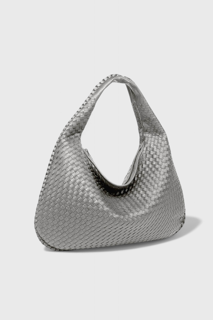 Odile | Women's Stylish Faux Leather Knitted-Weave Shoulder Bag