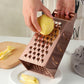 Stainless Steel Microplane Grater | Textured Surface for Effortless Cheese and Vegetable Grating