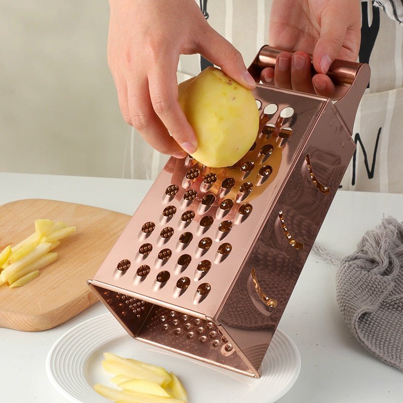 Stainless Steel Microplane Grater | Textured Surface for Effortless Cheese and Vegetable Grating