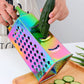 Stainless Steel Microplane Grater | Textured Surface for Effortless Cheese and Vegetable Grating