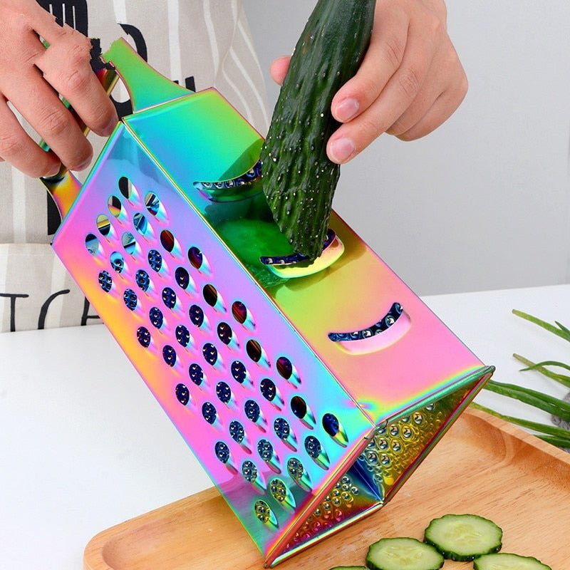 Stainless Steel Microplane Grater | Textured Surface for Effortless Cheese and Vegetable Grating
