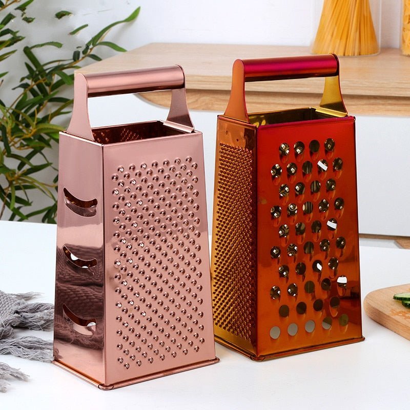 Stainless Steel Microplane Grater | Textured Surface for Effortless Cheese and Vegetable Grating