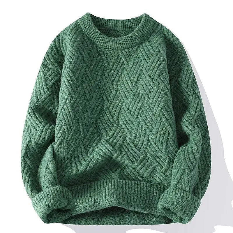 Morgan | Men's Patterned Crewneck Sweater