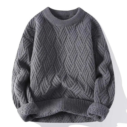Morgan | Men's Patterned Crewneck Sweater