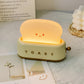 TinyToast | Table Lamp with Dimmable Warm Light & USB Charging | Fun Toaster Design for Cozy Ambiance