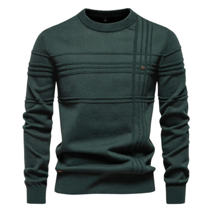 Robbie | Men's Classic Striped Pullover Jumper for Winter