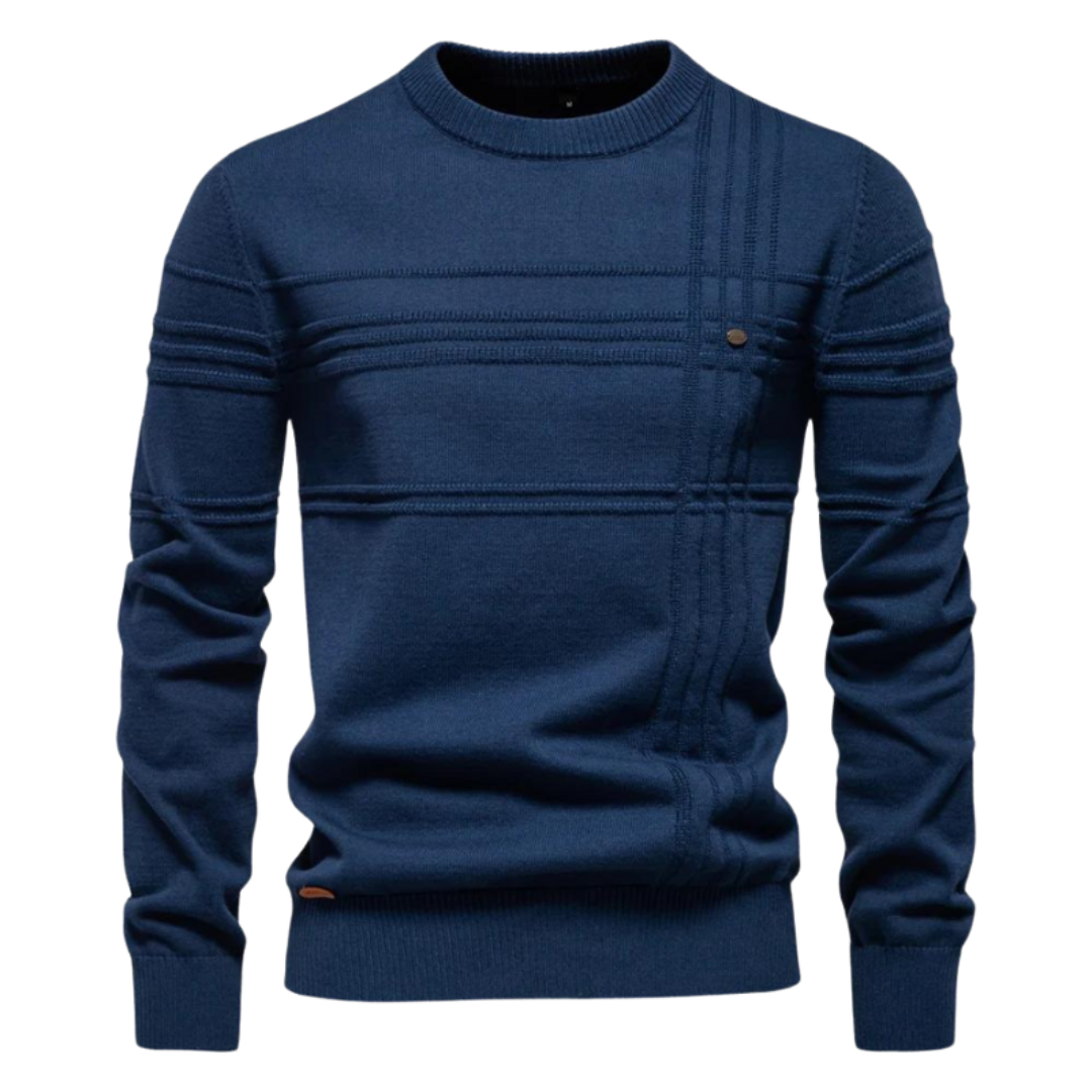 Robbie | Men's Classic Striped Pullover Jumper for Winter