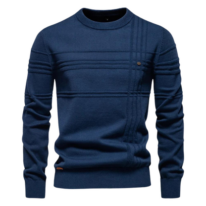 Robbie | Men's Classic Striped Pullover Jumper for Winter