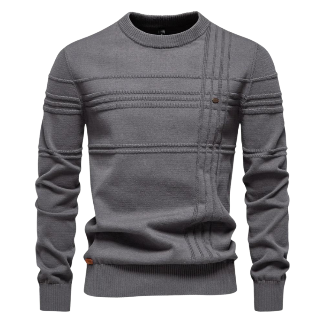 Robbie | Men's Classic Striped Pullover Jumper for Winter