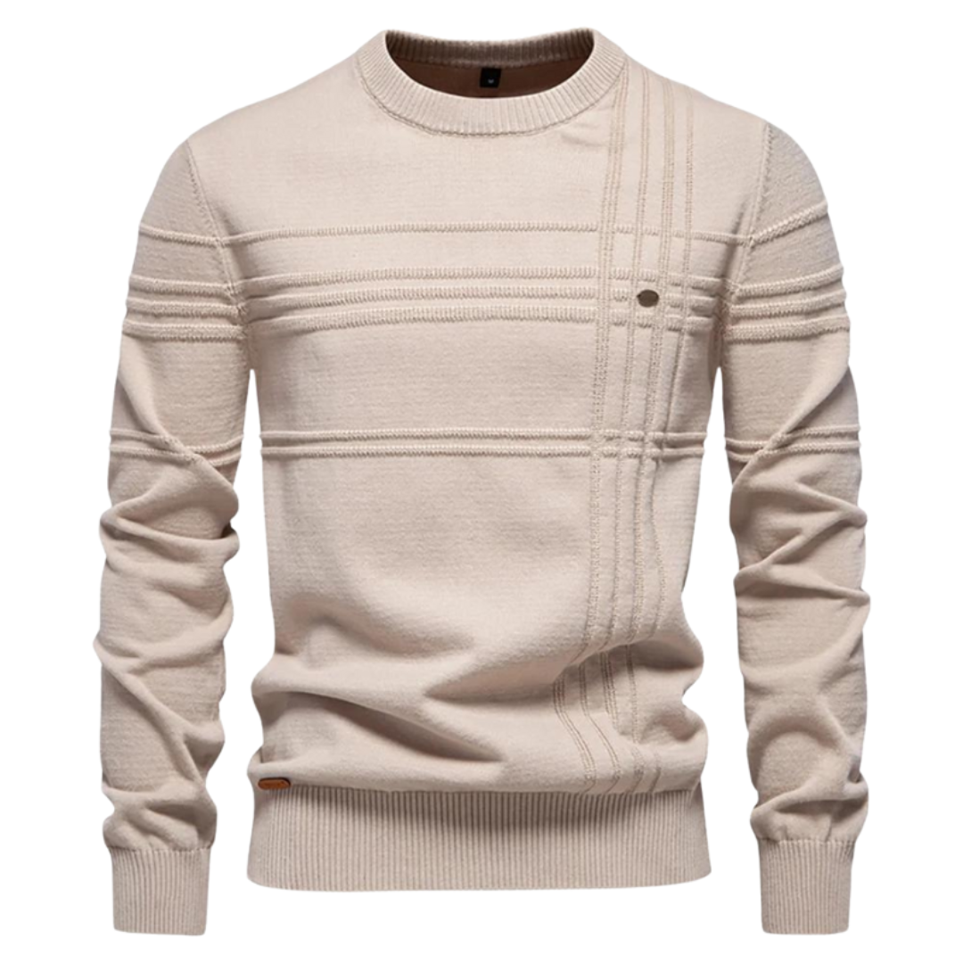 Robbie | Men's Classic Striped Pullover Jumper for Winter
