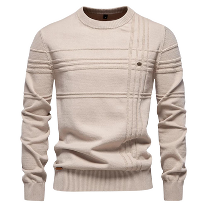 Robbie | Men's Classic Striped Pullover Jumper for Winter