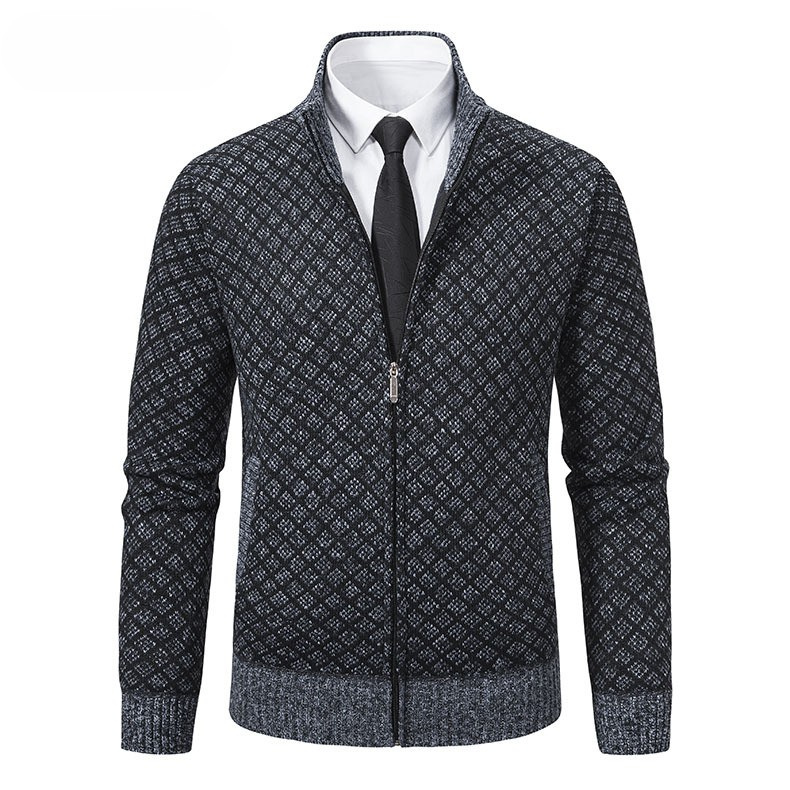 Arthur | Men's Waffle-Knit Zip-Up Cardigan for Winter