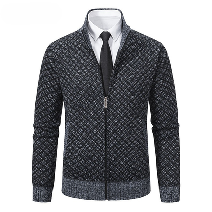 Arthur | Men's Waffle-Knit Zip-Up Cardigan for Winter