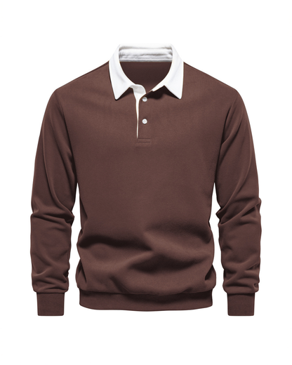 Samuel | Men's Classic Knit Polo Jumper