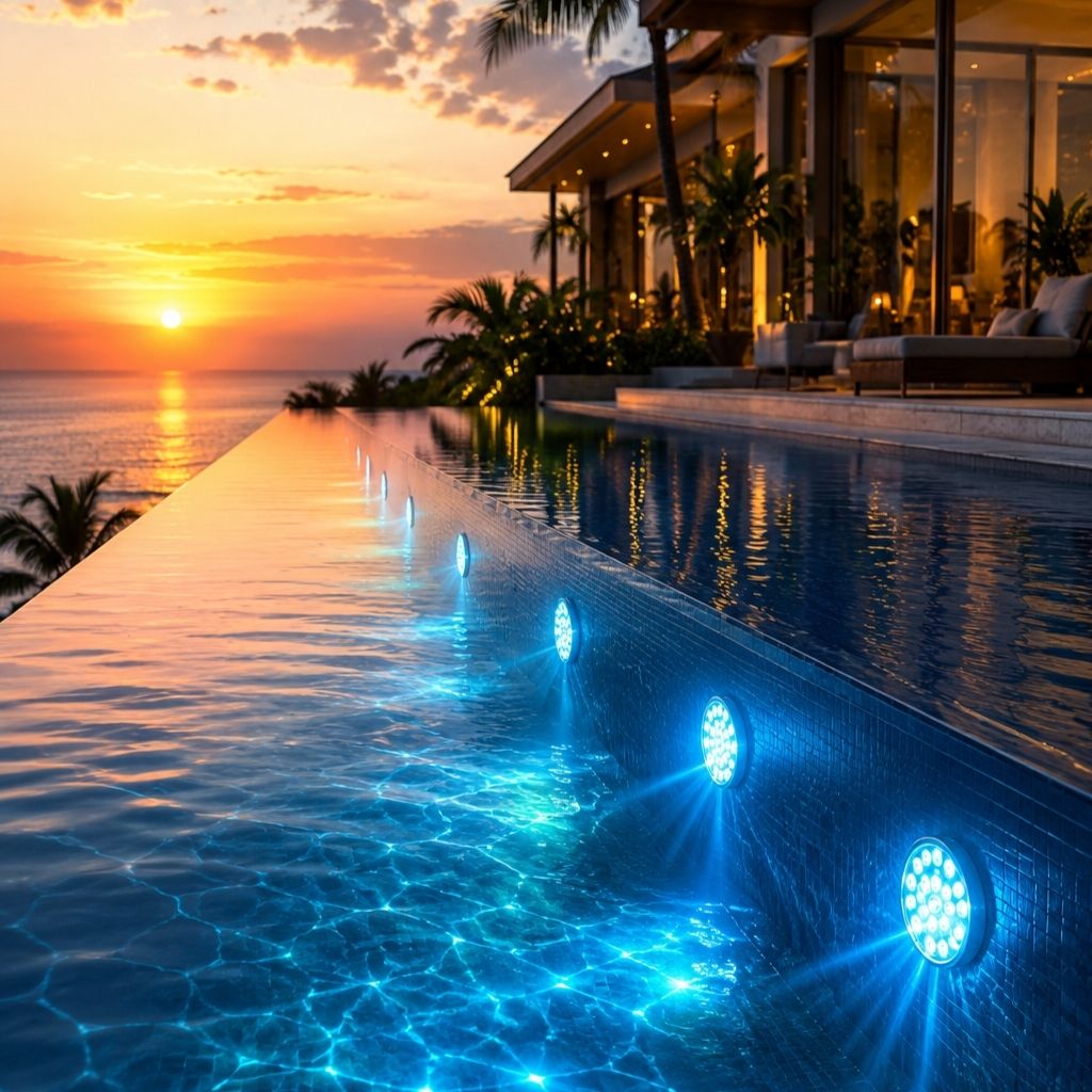 Vibrant Pool Lights | Submersible LED Pool Lamp with Remote Control | 16 Colors for Stunning Ambiance