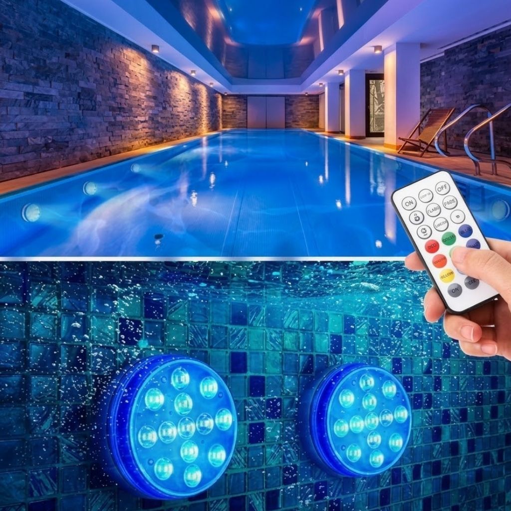 Vibrant Pool Lights | Submersible LED Pool Lamp with Remote Control | 16 Colors for Stunning Ambiance