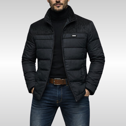 Ethan | Men's Quilted Fleece Jacket for Winter