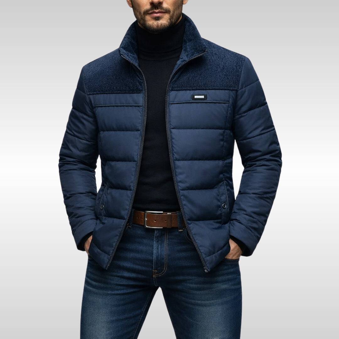 Ethan | Men's Quilted Fleece Jacket for Winter
