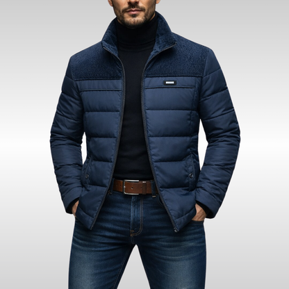Ethan | Men's Quilted Fleece Jacket for Winter