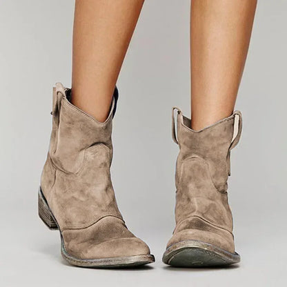 Paloma | Vintage Western Ankle Boots with Timeless Cowboy Style