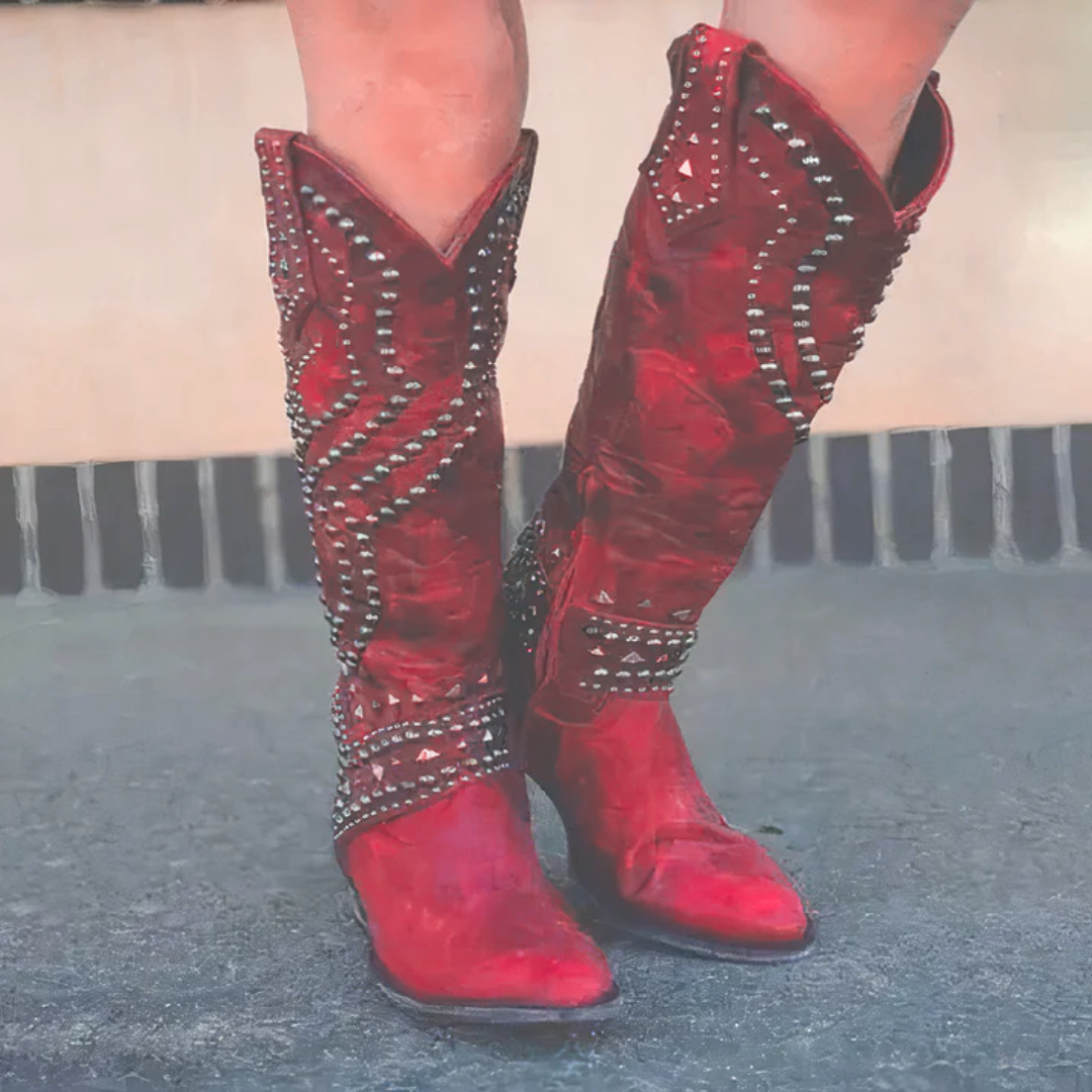 Zenobia | Women's Stylish Stud-Detail Boots