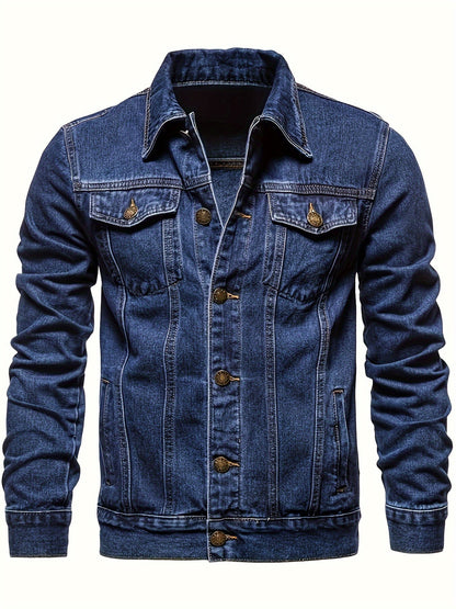 James | Men's Lapel Denim Jacket