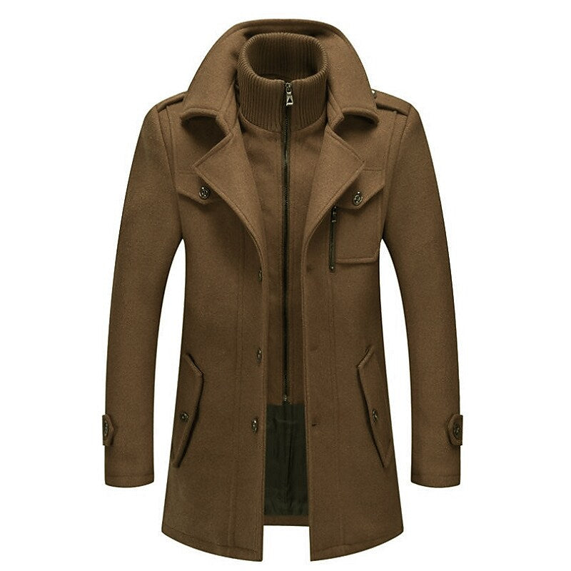 Randall | Men's Classic Double-Breasted Pea Coat for Winter