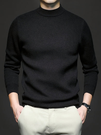 Owen | Men's Ribbed High-Neck Jumper for Winter