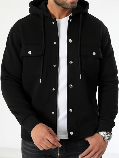 Harry | Men's Classic Solid-Knit Hoodie for Winter