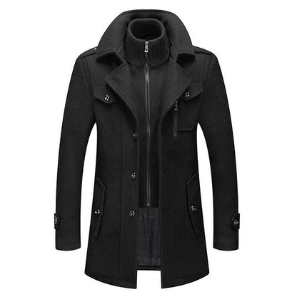 Randall | Men's Classic Double-Breasted Pea Coat for Winter
