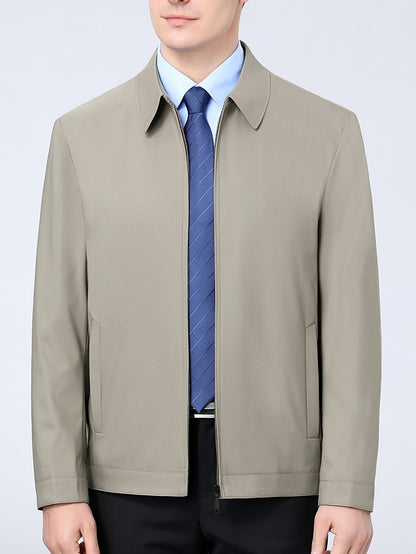 Joshua | Men's Zipper Lapel Jacket