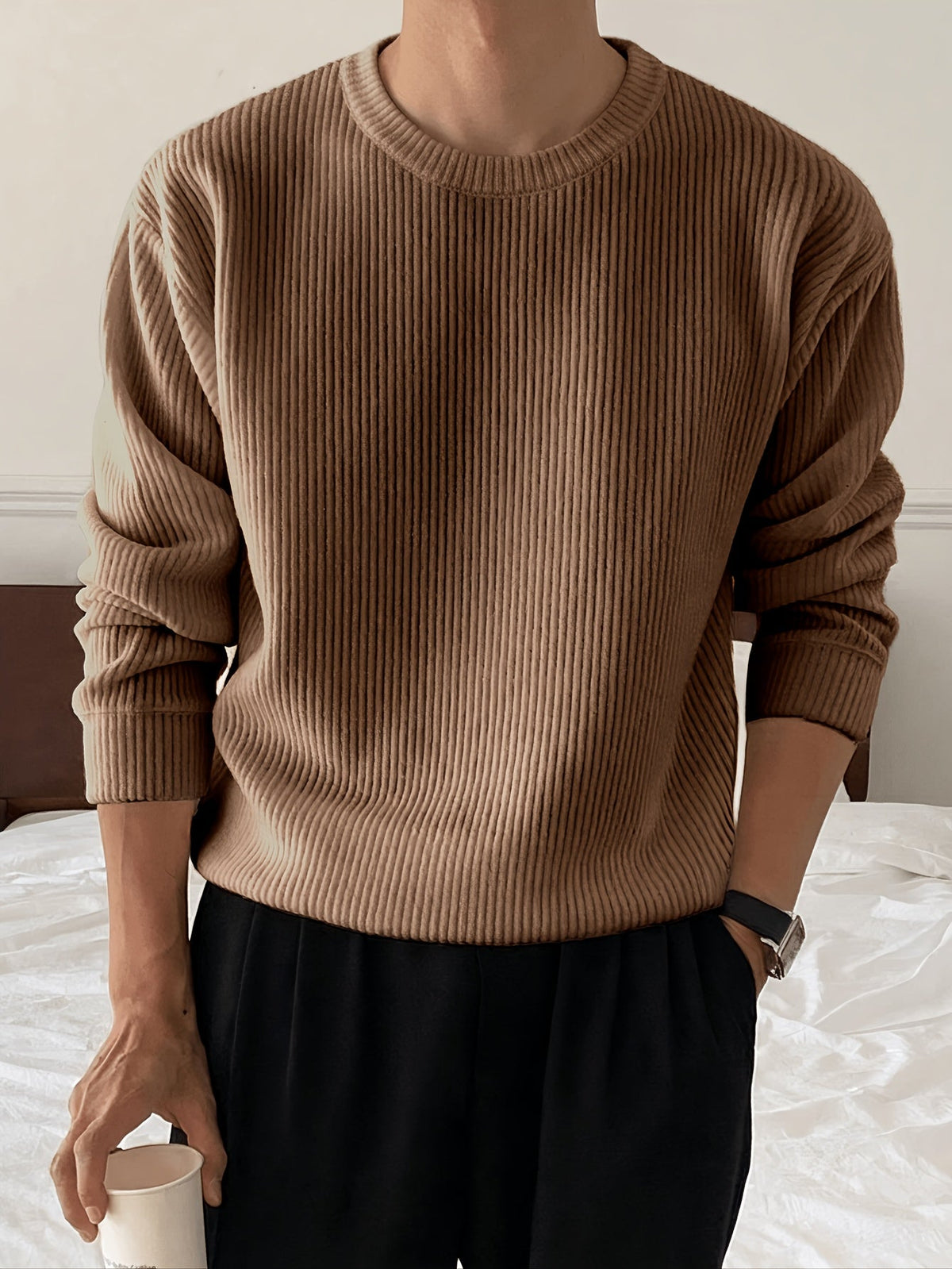 Joseph | Men's Stylish Textured Knit Jumper for Winter