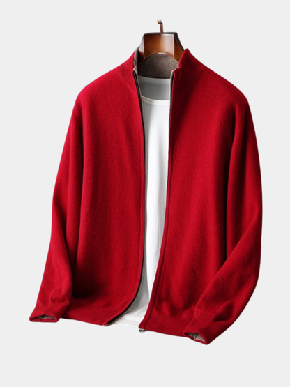 George | Men's Zip-Up Knit Cardigan for Winter