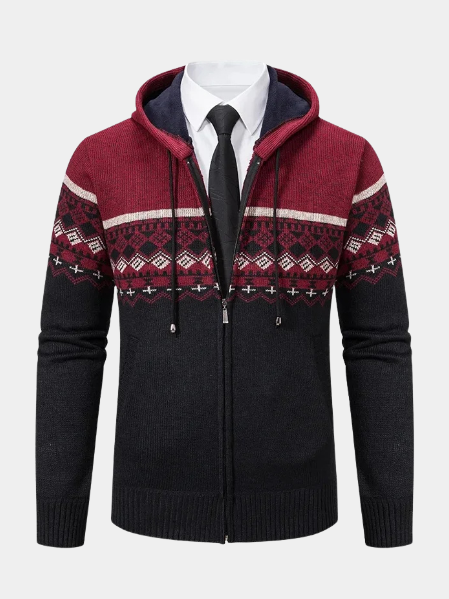 Joseph | Men's Ethnic-Inspired Knit Jacket for Winter