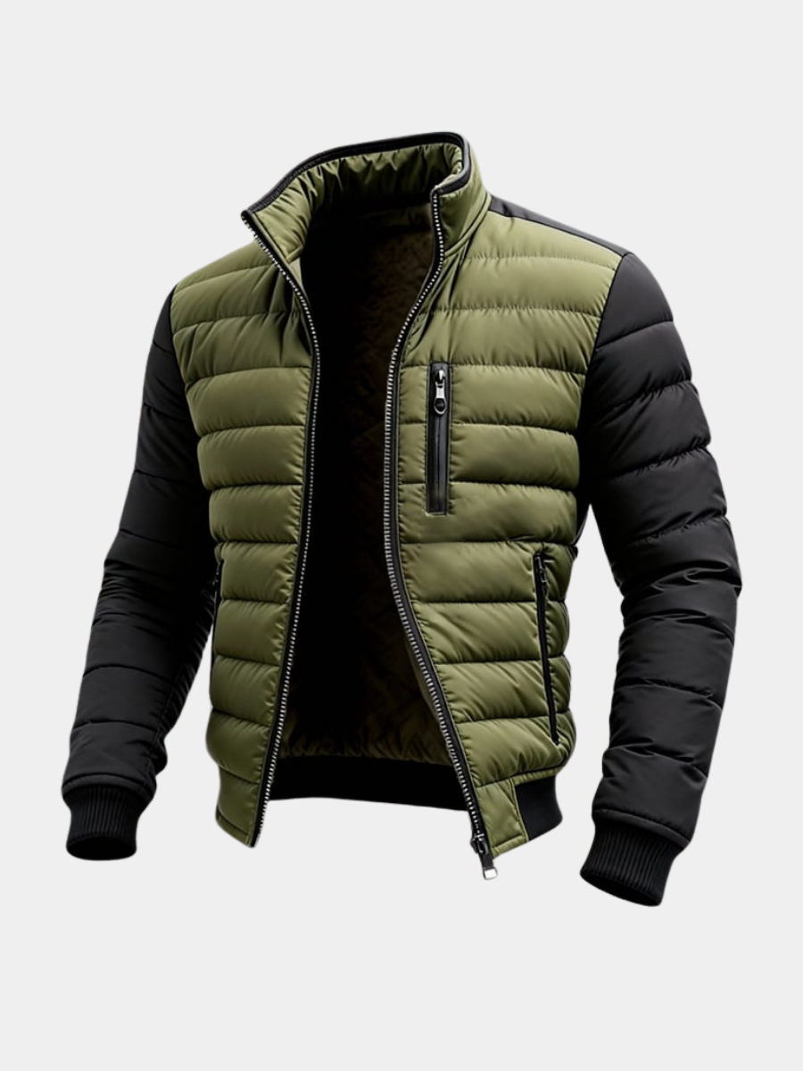 Zachary | Men's Classic Quilted Zip-Up Jacket for Winter
