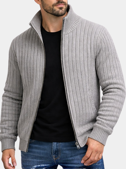 Louis | Men's Classic Zip-Up Cardigan for Winter