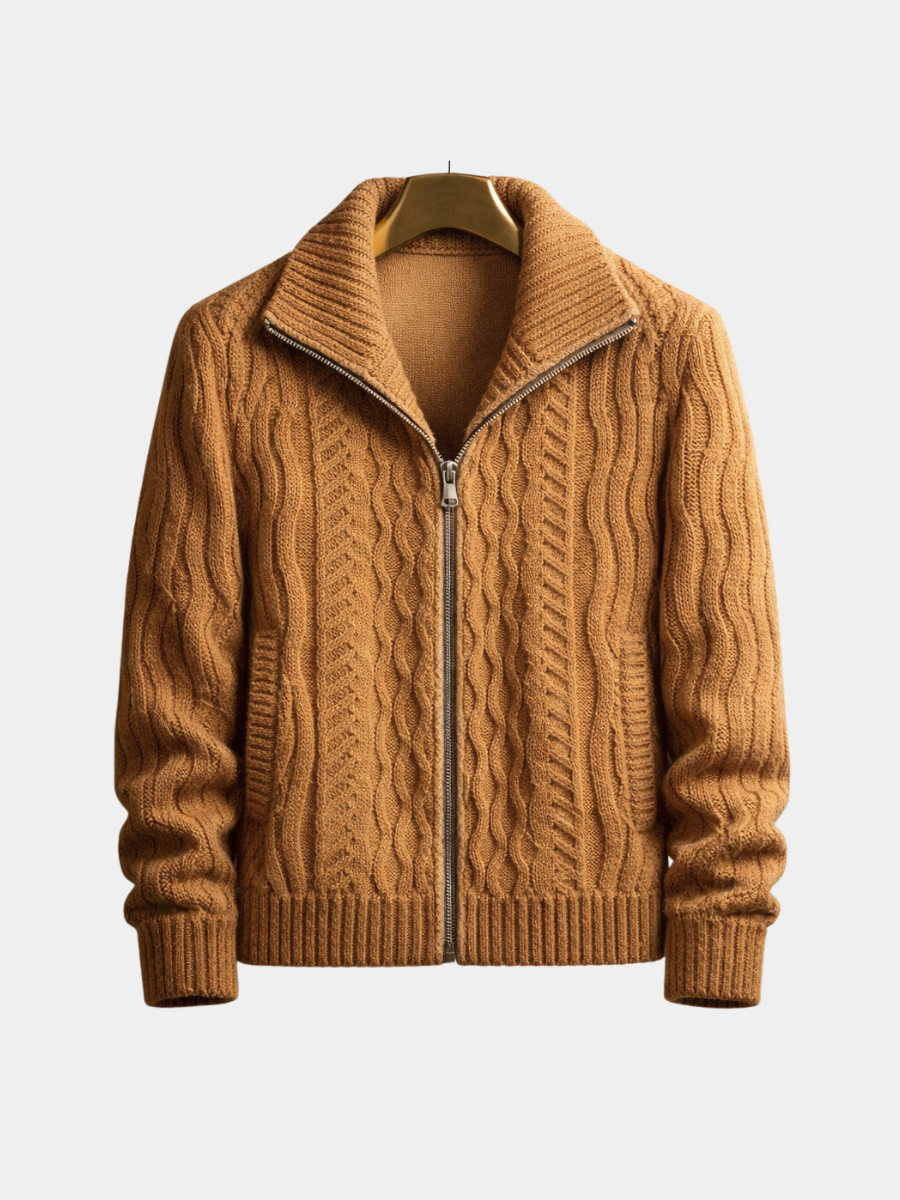 Oscar | Men's Classic Full-Zip Cardigan for Winter