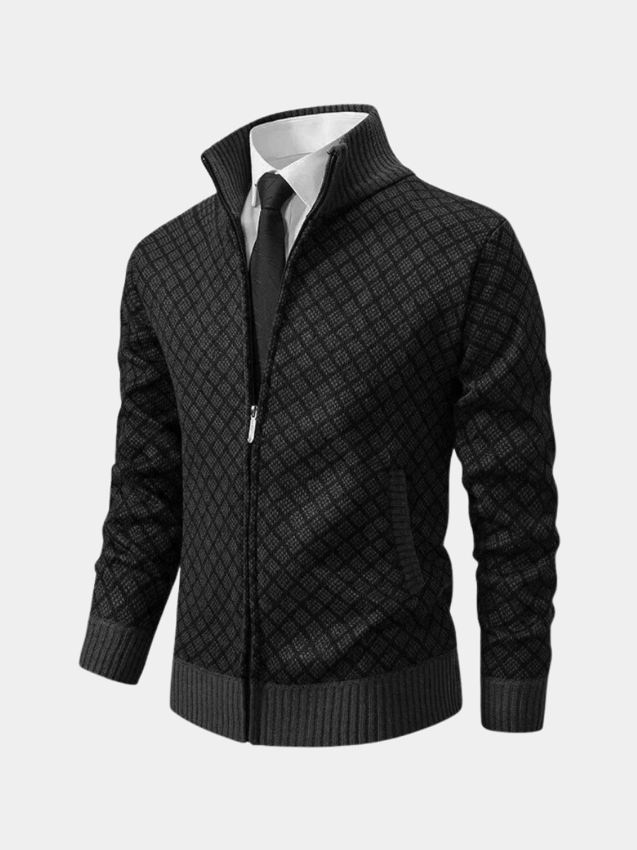 Quentin | Men's Classic Zip-Up Cardigan for Winter