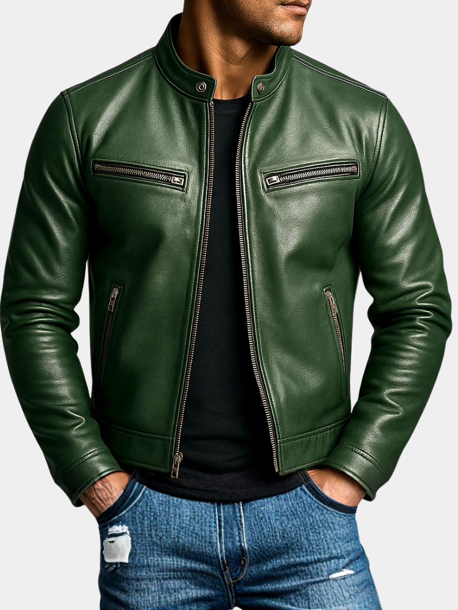 James | Men's Classic Biker Jacket